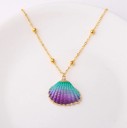 Collier pour femmes avec perles et coquillage 2
