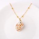 Collier pour femmes avec perles et coquillage 5