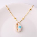 Collier pour femmes avec perles et coquillage 9