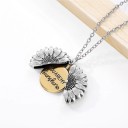 Collier pour femmes avec tournesol ouvrant 6