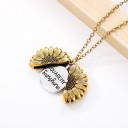 Collier pour femmes avec tournesol ouvrant 5