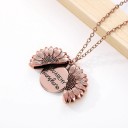 Collier pour femmes avec tournesol ouvrant 4