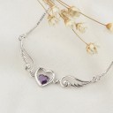 Collier pour femmes avec un cœur ailé J85 2