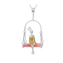 Collier pour femmes avec un lapin D448 2