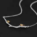 Collier pour femmes branche avec oiseaux 5