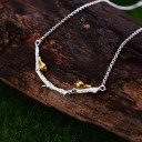 Collier pour femmes branche avec oiseaux 3