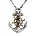 Collier pour homme avec ancre D375 3