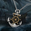 Collier pour homme avec ancre D375 2