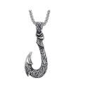 Collier pour homme avec hameçon de pêche 1