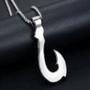 Collier pour homme avec hameçon de pêche 3