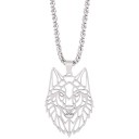 Collier pour homme avec loup 1