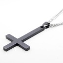 Collier pour homme croix inversée 5