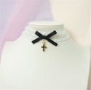 Collier ras de cou pour femme avec nœud 1