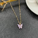 Collier torsadé pour femme avec papillon 15