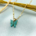 Collier torsadé pour femme avec papillon 6