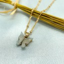 Collier torsadé pour femme avec papillon 7