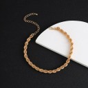Collier torsadé pour femmes D234 4