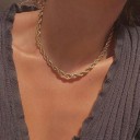 Collier torsadé pour femmes J137 1