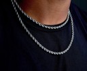 Collier torsadé pour homme 5
