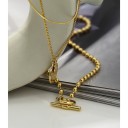 Collier triple pour femmes avec fermoir américain 3