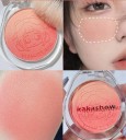 Colorete en polvo 4 g Doble degradado Maquillaje iluminador para mejillas Colorete prensado suave para resaltar los rasgos del rostro 7