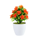 Colourful Artificial Plant in Pot 1 pc Small Blooming Flowers Fake Tree Table Decoration Wedding Decoration Home Hotel Office 6