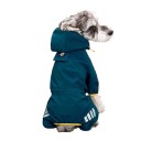 Colourful Dog Raincoat with Hood and Reflective Elements Size XXL Three Snap Fasteners Protection Against Rain and Wind for Larger Dogs 9