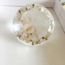 Colourful Glass Paperweight in the Shape of a Diamond 4 cm Decorative Cut Crystal Ornament Gift Wedding Christmas Decoration Gem 6