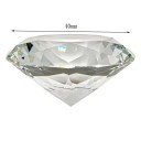 Colourful Glass Paperweight in the Shape of a Diamond 4 cm Decorative Cut Crystal Ornament Gift Wedding Christmas Decoration Gem 7