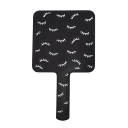 Colourful Handheld Cosmetic Mirror with Square Surface High Resolution Mirror with Plastic Handle Makeup and Eyelash Tool 2