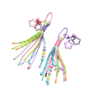 Colourful Phone Pendant with Carabiner Decorative Cord for Mobile Keys Handbag Fashion Tassel Pendant with Beads 9