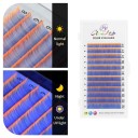 Colourful UV Glow Artificial Lashes D Curl 8–14 mm Thickness 0.07 mm Neon Individual Adhesive Lashes Volume Extension 8