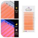 Colourful UV Glow Individual Artificial Lashes C Curl 8–14 mm Thickness 0.07 mm Neon Adhesive Lashes for Voluminous Extensions 7