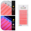 Colourful UV Glow Individual Artificial Lashes C Curl 8–14 mm Thickness 0.07 mm Neon Adhesive Lashes for Voluminous Extensions 1