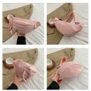 Colourful Women's Waist Bag 35 x 15 x 9 cm Waterproof Shoulder Bag Crescent Shape Large Capacity Travel Zip Bag Crossbody Style 7