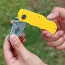 Coltello pieghevole con lama sostituibile Coltello universale per carta da parati, pacchi e carta Coltello da lavoro pieghevole per ufficio e casa 1 pz a scelta del colore 3