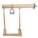 Columpio de madera para pájaros 1