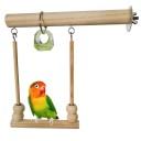 Columpio de madera para pájaros 2