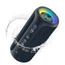 Coluna Bluetooth 80W Portátil Som Estéreo IPX7 À Prova de Água Extra Bass 30h Autonomia 6600mAh TWS Iluminação TF AUX Tipo-C Equalizador Mãos Livres 2