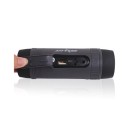 Coluna Bluetooth com lanterna LED e mosquetão para bicicleta e mochila À prova de água e resistente a impactos Bateria de 4000 mAh Reprodução 18