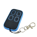 Comando remoto duplicador universal 280–868 MHz 4 botões Controlo de portões de garagem Multifrequência Alcance 150 m Bateria CR2032 1