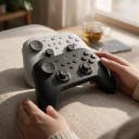 Comando sem fios para Nintendo Switch 1 e 2 com joysticks TMR com tensão ajustável e receptor USB para Windows, Android e iOS 2