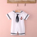 Combinaison de marin pour bébé - Blanche 1