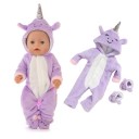 Combinaison licorne pour poupée 4