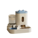 Comedero automático para gatos con dispensador de agua de 2 l Dos depósitos Cuenco de acero inoxidable Gran capacidad de alimentación y bebida Fácil mantenimiento Base estable 5