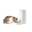 Comedero automático para gatos de 4 l con control WiFi Dispensador de gránulos Pantalla LCD Ajuste remoto de porciones Comida seca Luz indicadora 2