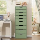 Comò per camera da letto 124 x 45 x 40 cm con nove cassetti e intagli per impugnatura Comò con cassetti senza maniglie con cassetti più bassi e più alti 19