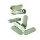 Compact Accessory Case for Contact Lenses 5.2 × 1.8 × 1 cm Plastic Coloured Mini Case for Travel 2