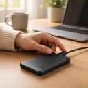 Compact External HDD 12 x 8 x 1.4 cm with a Capacity of 1.5 TB and USB 3.0 in Black Case for Data from PC, Laptop, and Consoles PS4, PS5, and Xbox 7