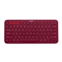 Compact Wireless Bluetooth Keyboard with Round Keys Range Up to 10 m Powered by 2x AAA Plastic Body 27.9 x 12.4 x 1.6 cm 2